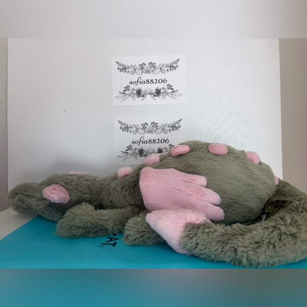 Jellycat Authentic Malachy Dragon – Large – New with Tag US Fast Shipping
